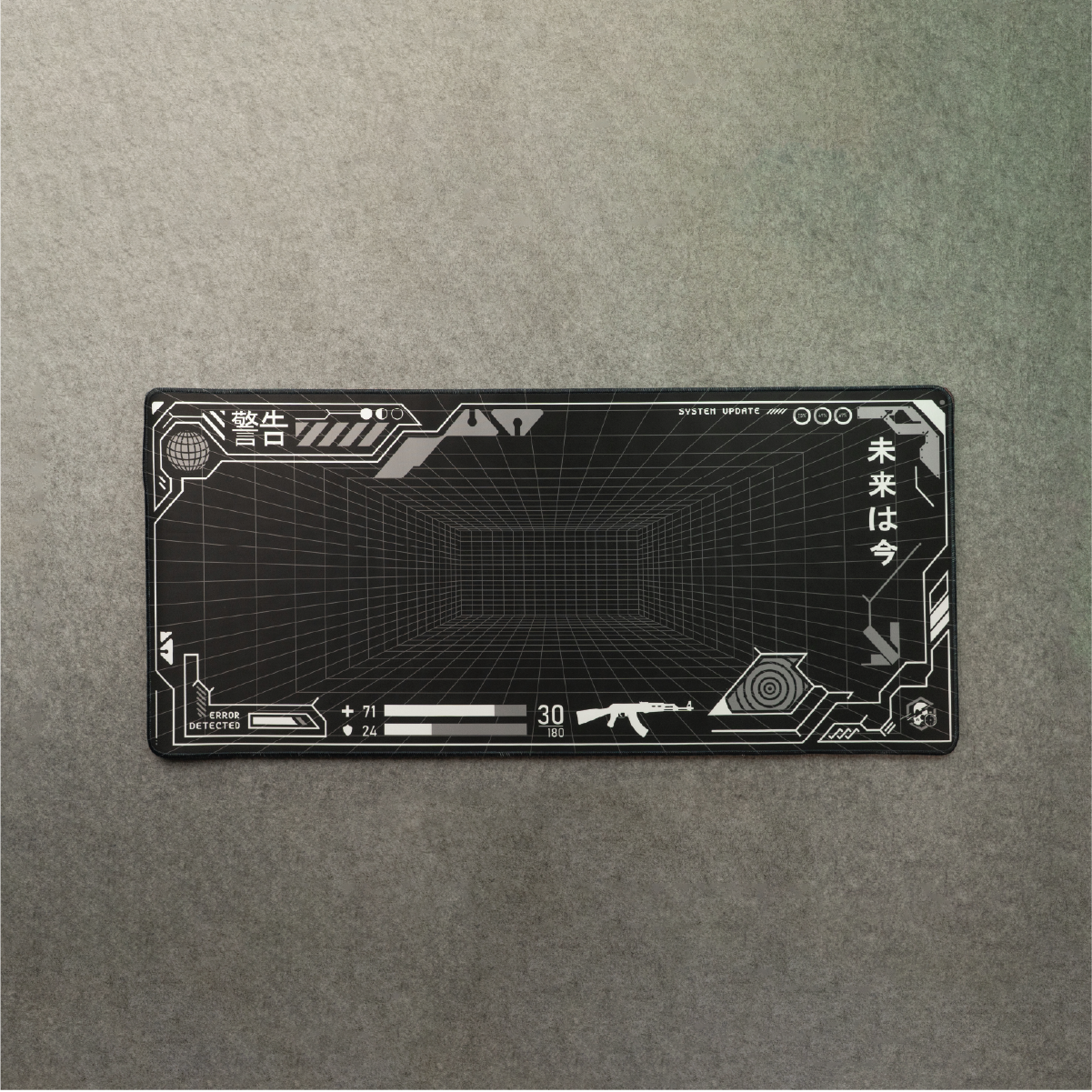 INTERFACE Black Unipadz mousepad design